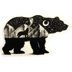 Second Gear WNC Sticker Art Bear & Wolf More