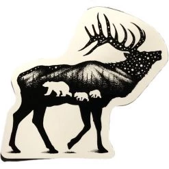 Second Gear WNC Sticker Art The Elk Sticker More