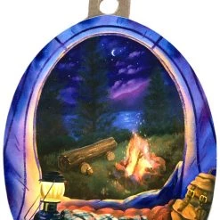 Second Gear WNC Sticker Art Tent View Campfire